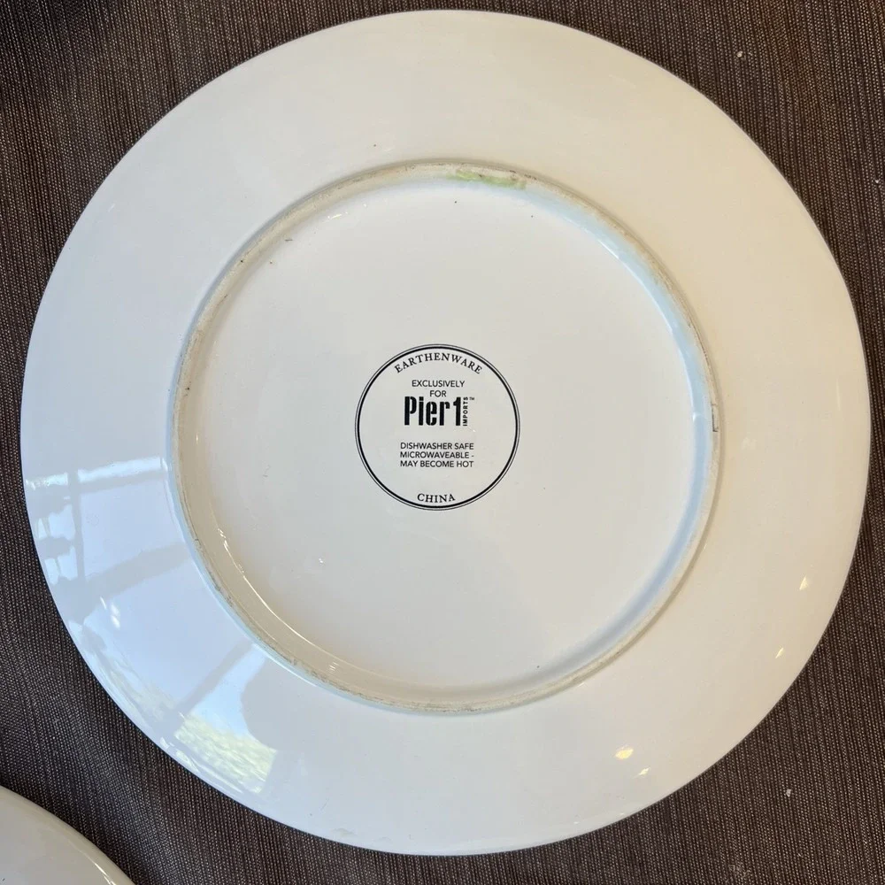 (3) PIER 1 Easter Spring Bunny Rabbit‎ Salad Dessert Plates 8